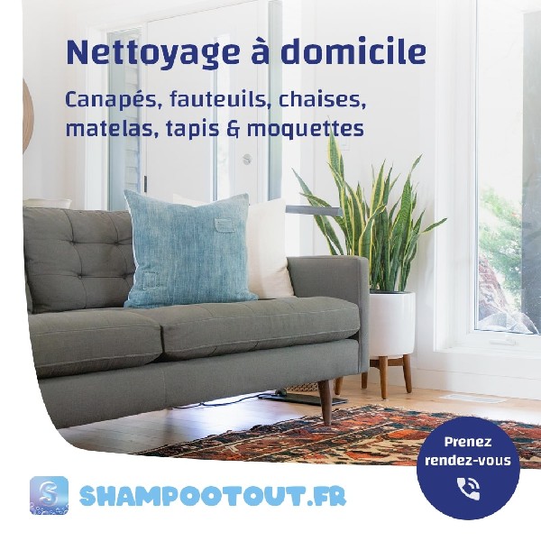 Lavage nettoyage de canap&eacute; ou fauteuils &agrave; metz / Woippy.<br />
Traitement des tapis et moquettes, nous faisons &eacute;galement l'entretien de vos matelas. Prestations &agrave; domicile sur rendez-vous pour un int&eacute;rieur propre et sain